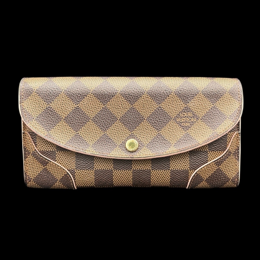 Louis Vuitton Damier Ebene Caissa Rose Bifold Wallet